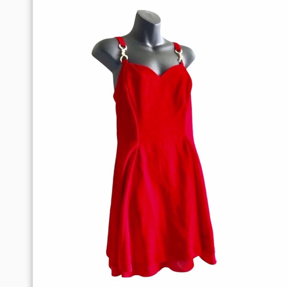 NWT Lady in Red Party Dress CDC size Red Petite 12